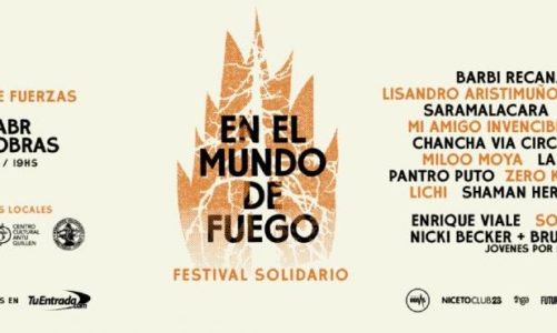 SE REPROGRAMA EL FESTIVAL SOLIDARIO “EN EL MUNDO DE FUEGO”