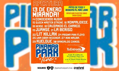 PINAMAR PARK LIVE ANUNCIA SUS SHOWS PARA EL VERANO